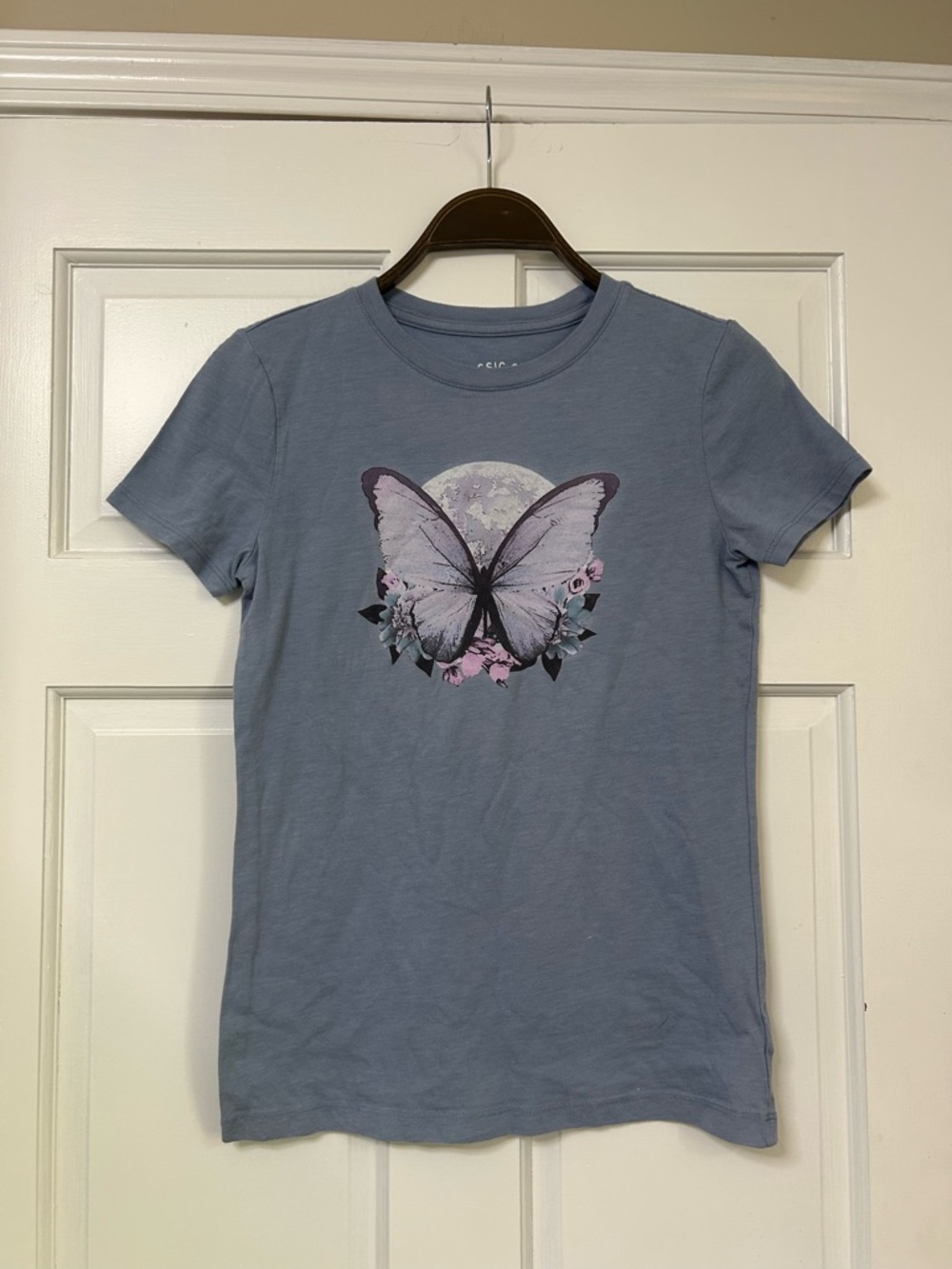 Aeropostale Dusty Blue Butterfly Tee